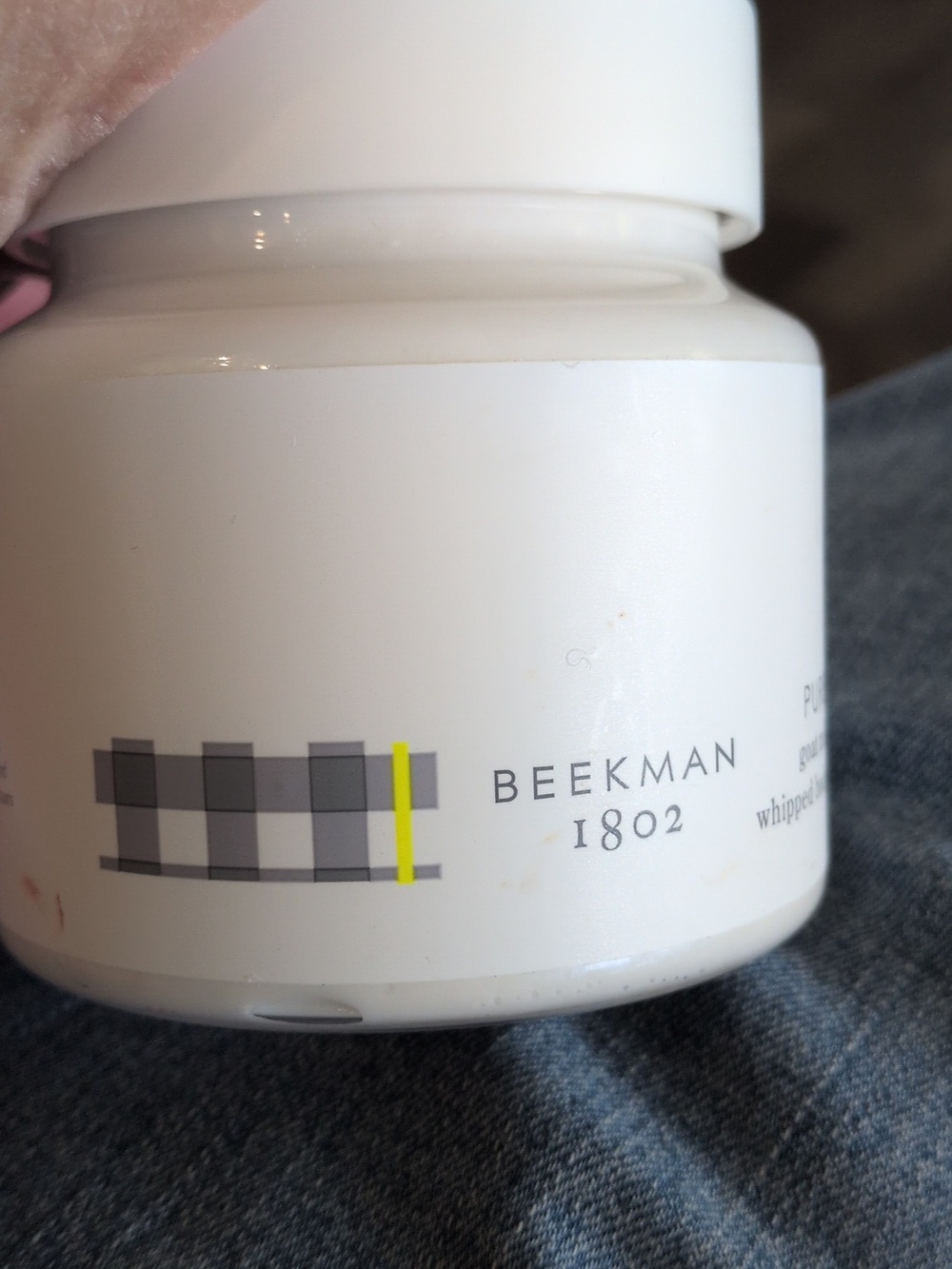 Beekman 1802 White Whipped Body Cream Jar